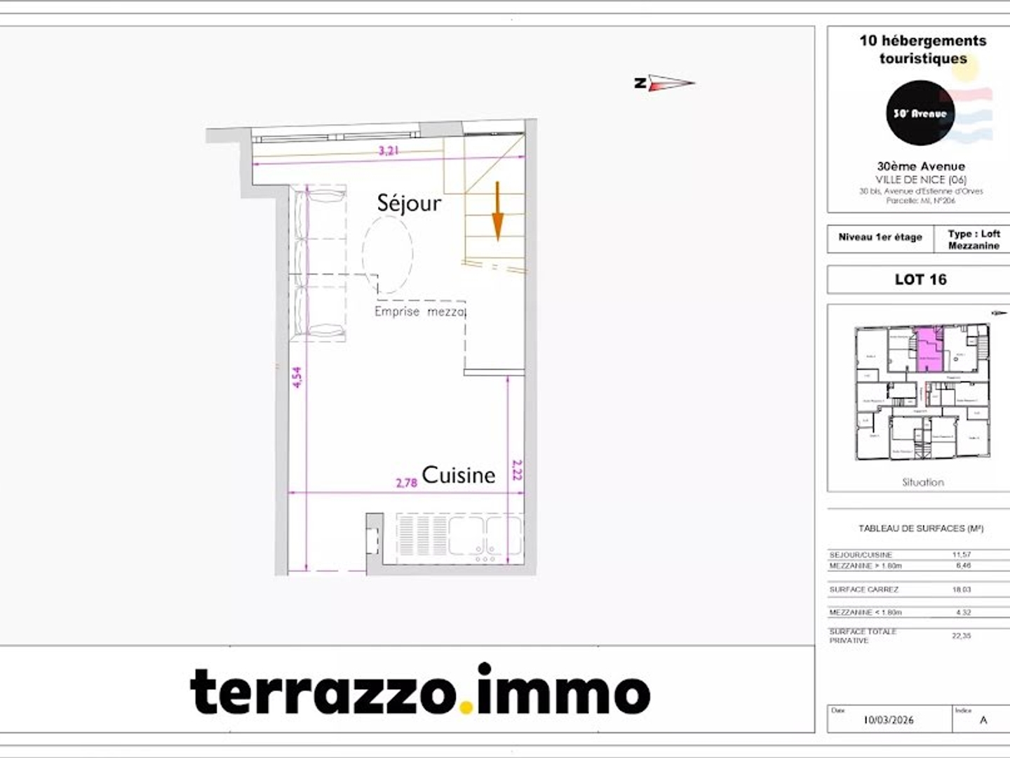 Appartement à vendre - 1 pièce - 18m2 - Nice (06000)