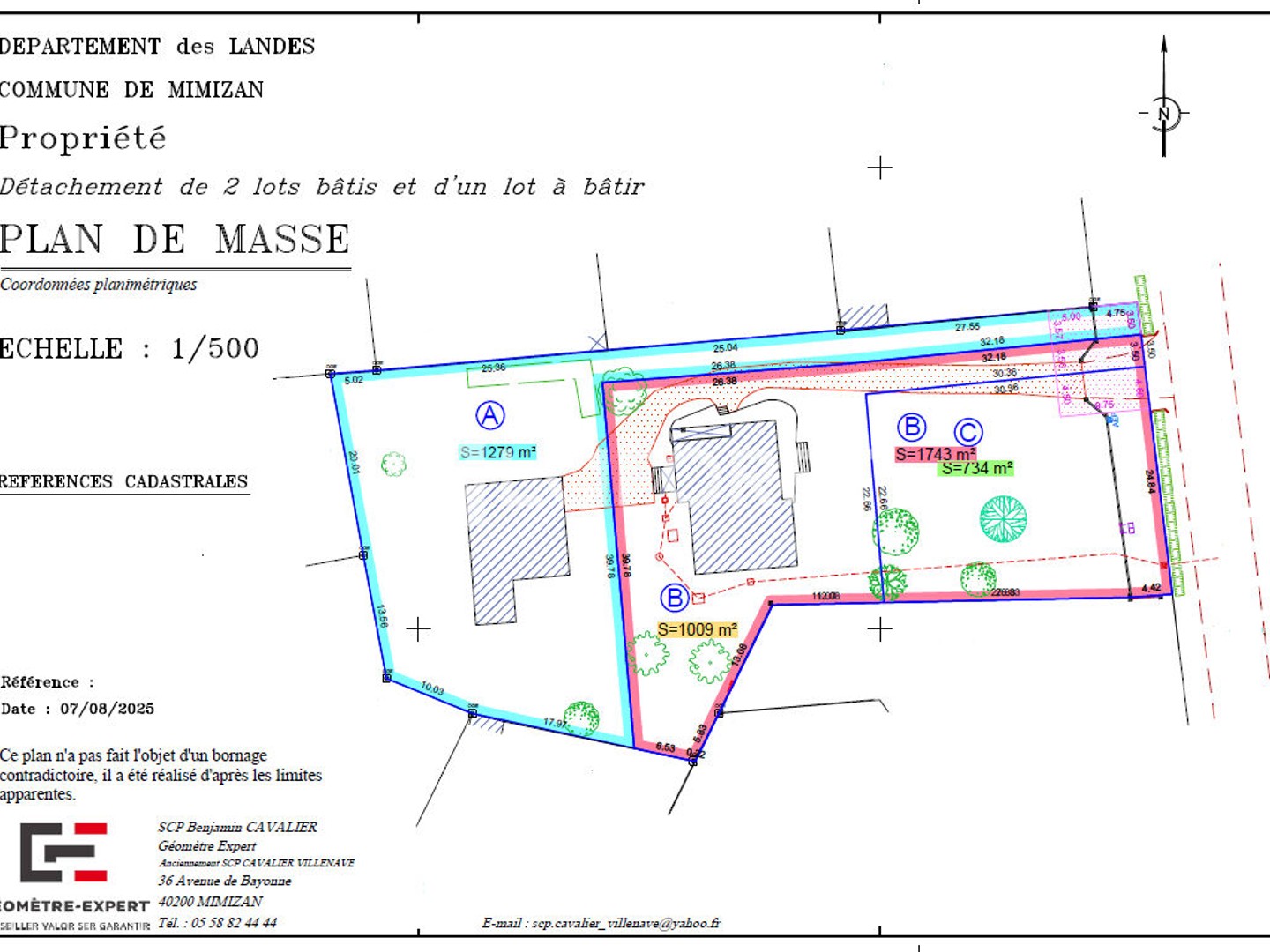 Terrain à vendre - 734m2 - Mimizan (40200)