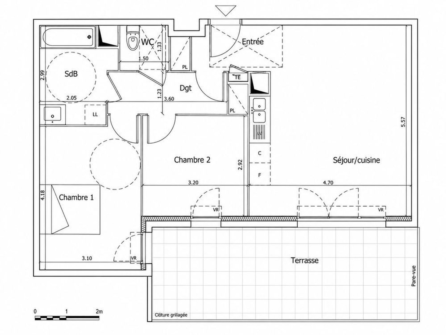 Appartement à vendre - 3 pièces - 64m2 - Lagny-Sur-Marne (77400)