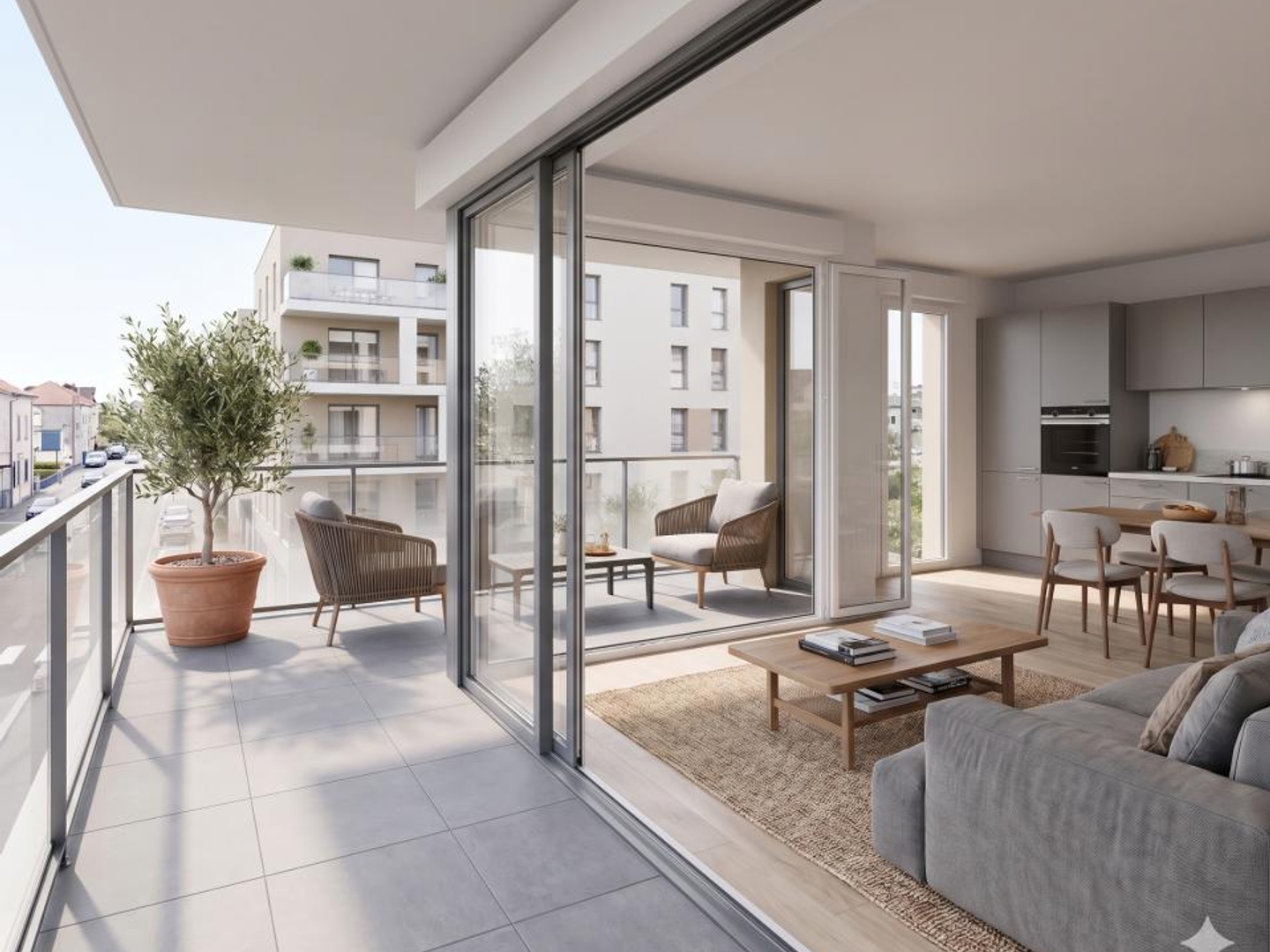 MAGNIFIQUE 3 PIÈCES NEUF AVEC TERRASSE 3ÈME ÉTAGE PROCHE LAC