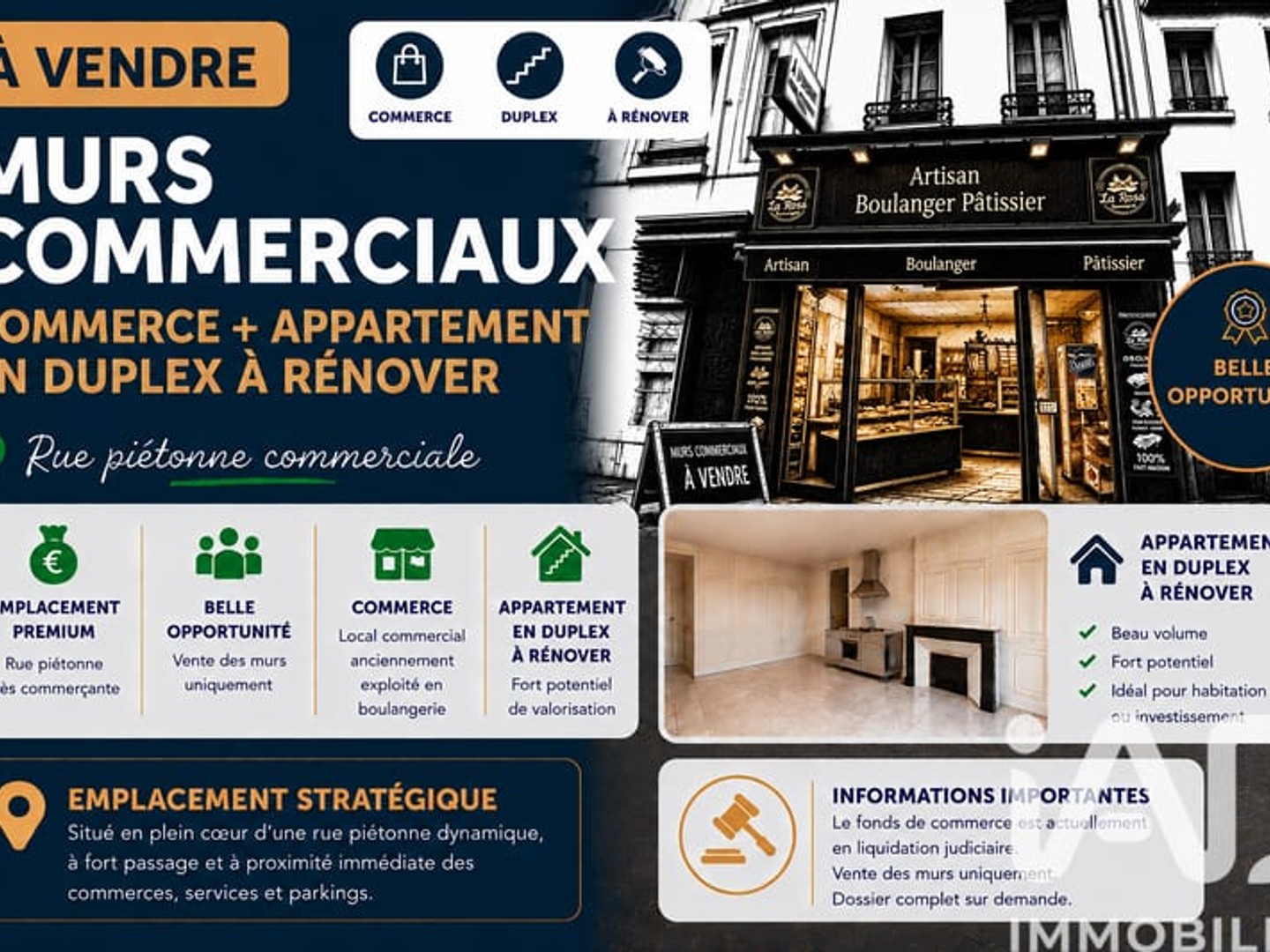 Magasin à vendre - 180m2 - Bolbec (76210)