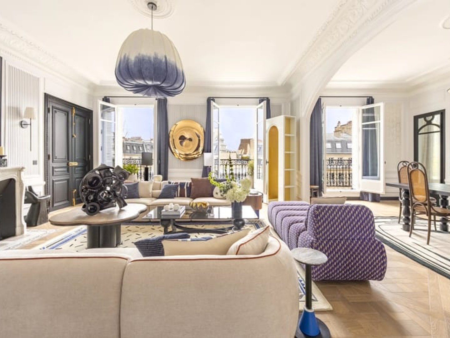 Paris 16e - KLEBER / BOISSIÈRE - Appartement à vendre - 6 pièces - 257,44m² Carrez - Balcon 15,80m² - 3 suites - Entièrement rénové et meublé - Vue dégagée.