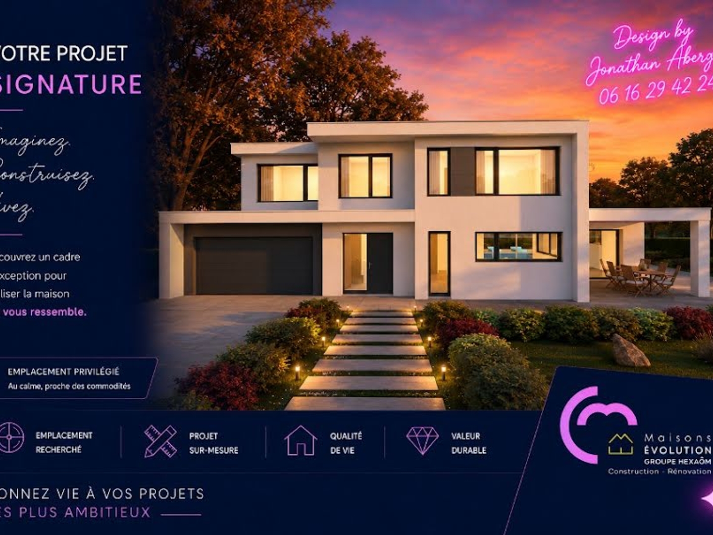 Maison neuve 6 pièces 180 m²