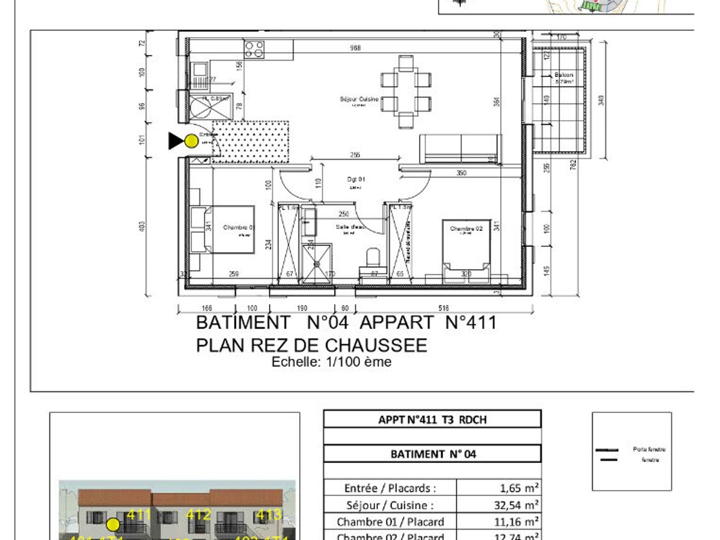 Appartement à vendre - 3 pièces - 67m2 - Olmeta-Di-Tuda (20232)