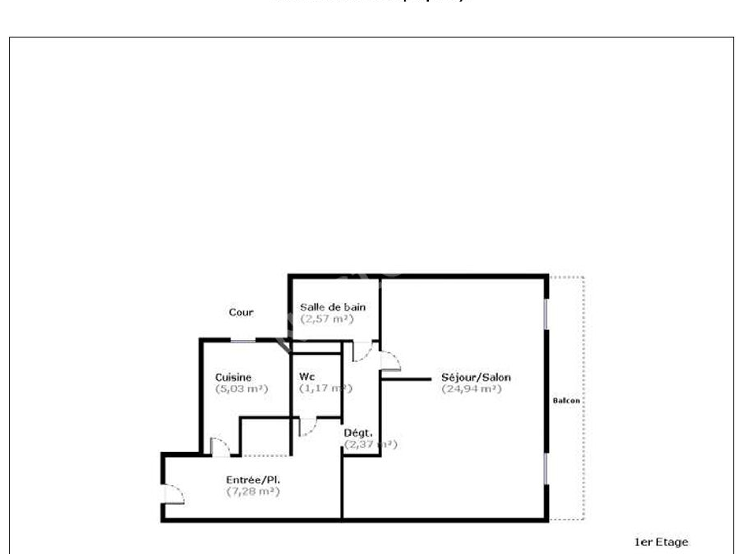 Appartement à vendre - 2 pièces - 45m2 - Paris 20e (75020)