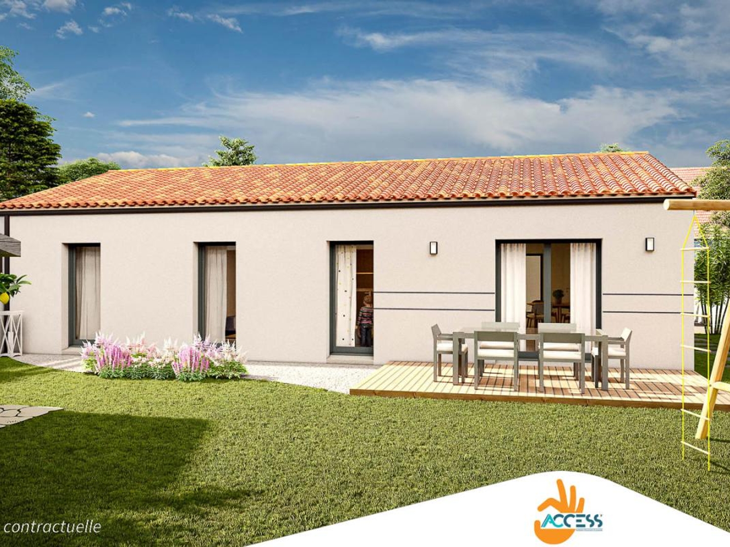 Terrain + maison 75 m²