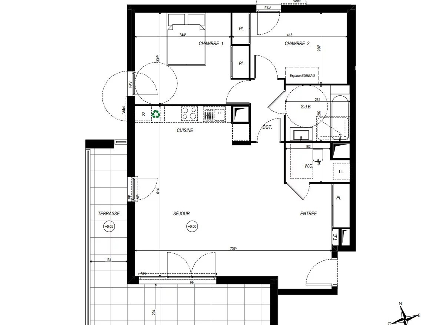 Appartement à vendre - 3 pièces - 70m2 - Saint-Laurent-Du-Var (06700)