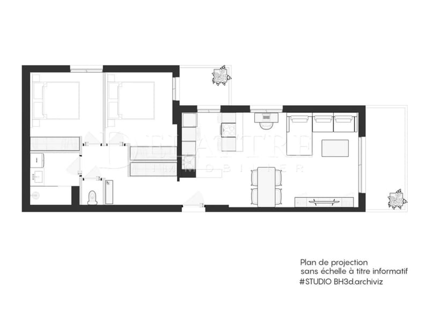 Appartement à vendre - 3 pièces - 63m2 - Antibes (06600)