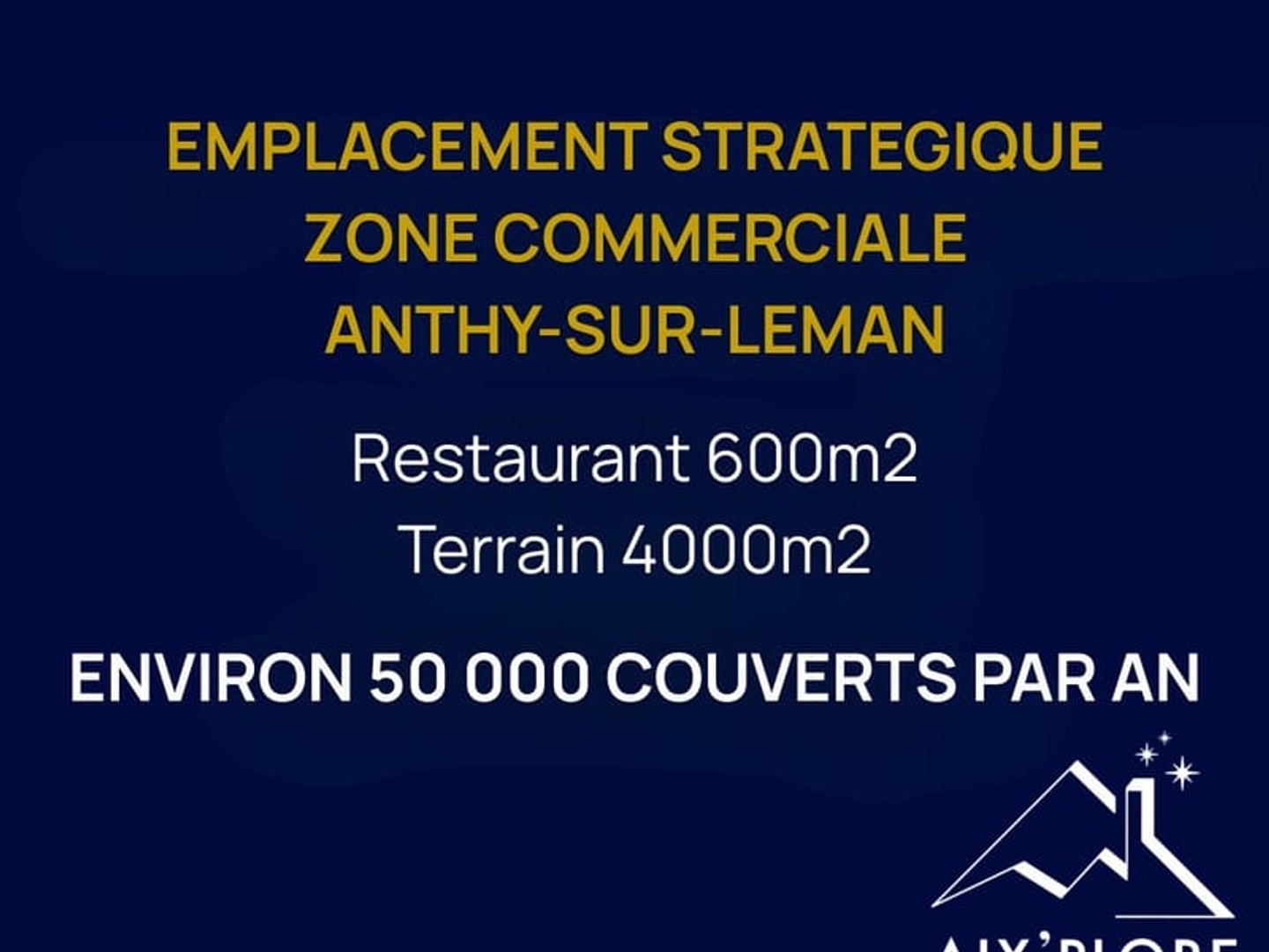 Local commercial 600 m²