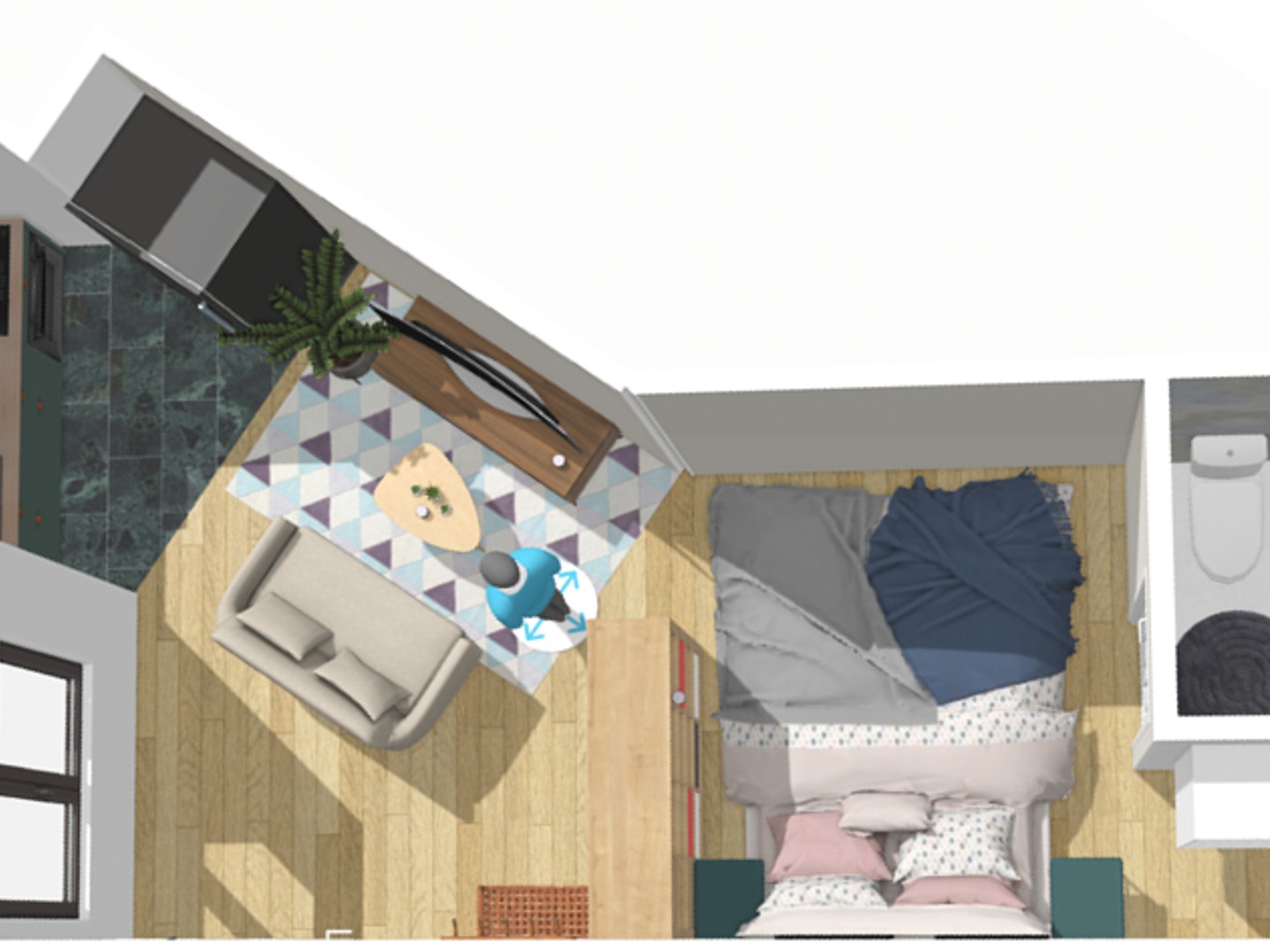 Appartement 1 pièce 18 m²