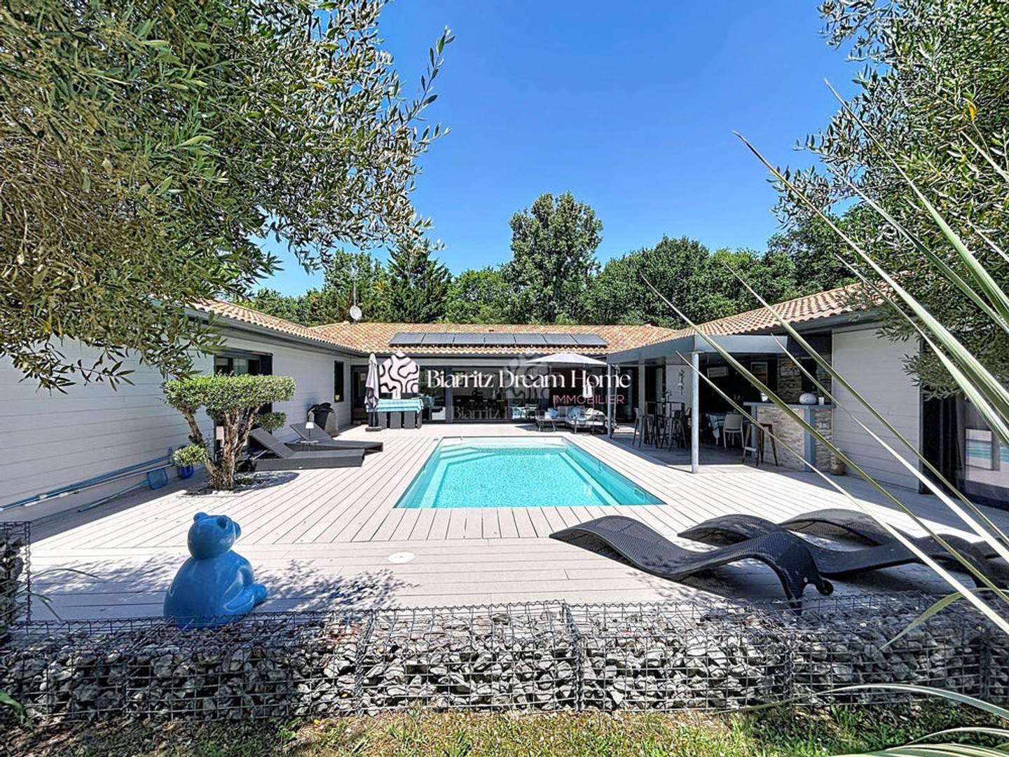 Villa d'architecte contemporaine au calme absolu à 600 m du l