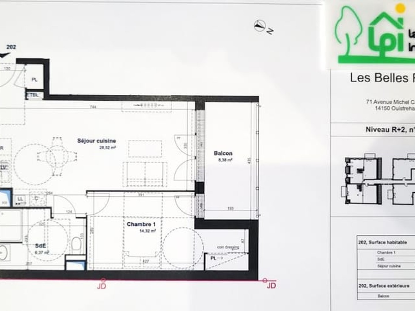 Appartement à vendre - 2 pièces - 49m2 - Ouistreham (14150)
