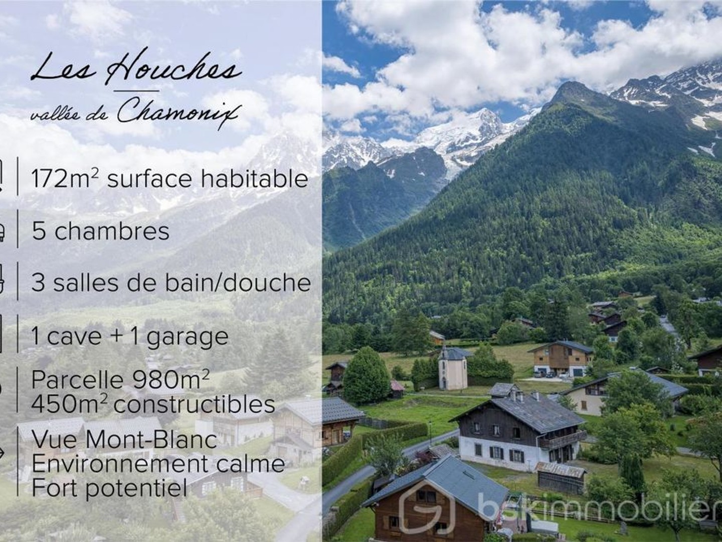 Maison à vendre - 7 pièces - 172m2 - Les Houches (74310)