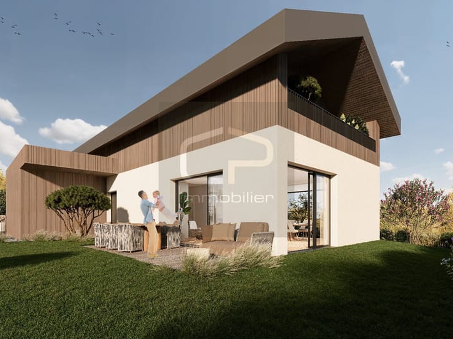 Maison individuelle de prestige à vendre à Annecy-le-Vieux - Secteur Sur les Bois - Jardin, suites, garage