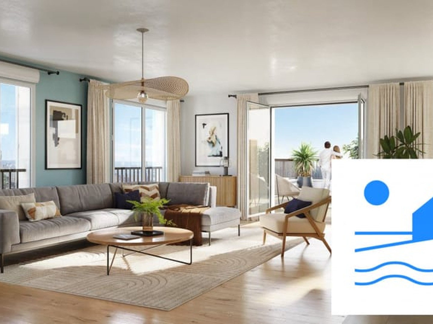Appartement à vendre - 5 pièces - 97m2 - Sainte-Adresse (76310)