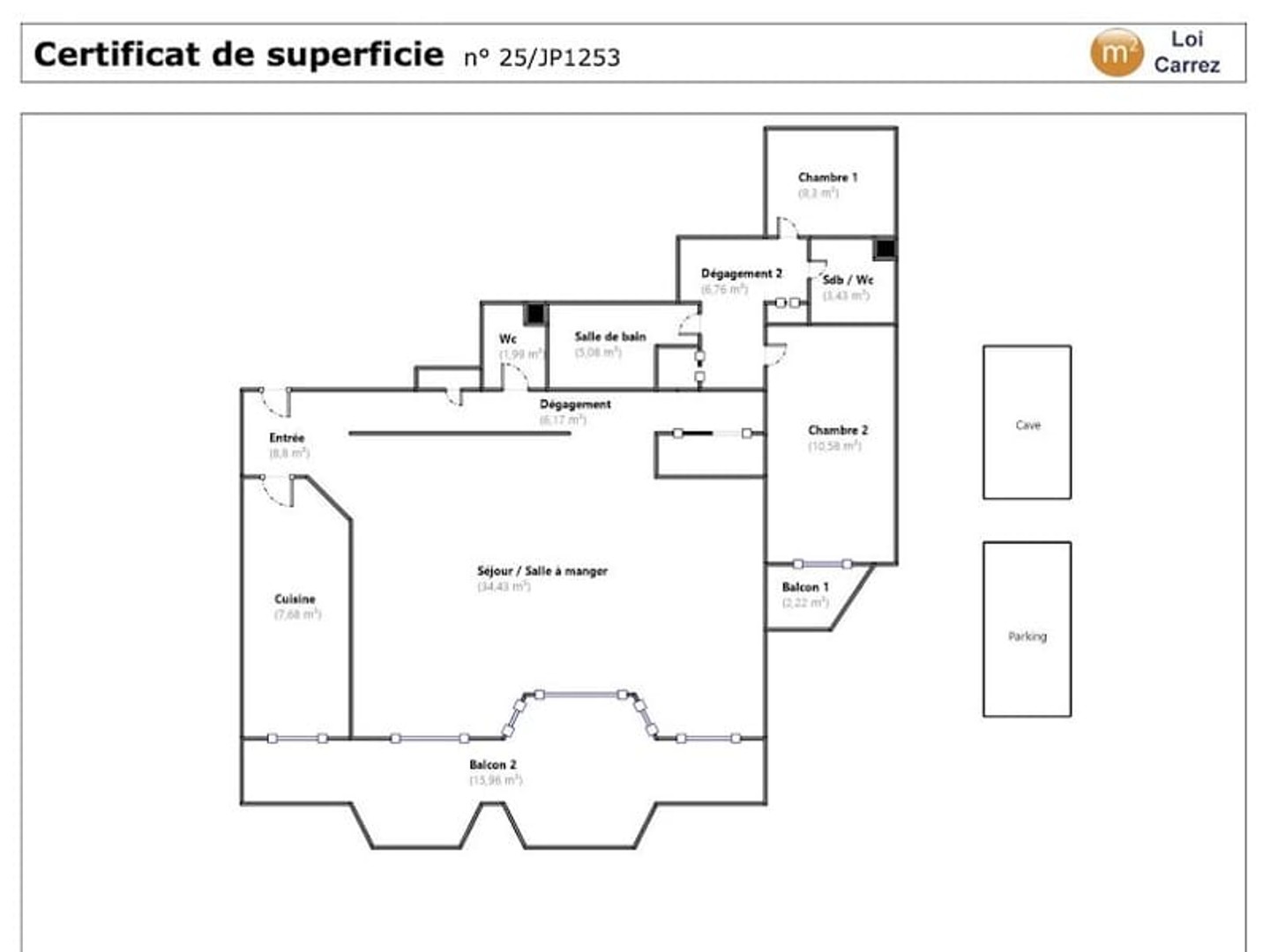 Appartement à vendre - 3 pièces - 94m2 - Courbevoie (92400)