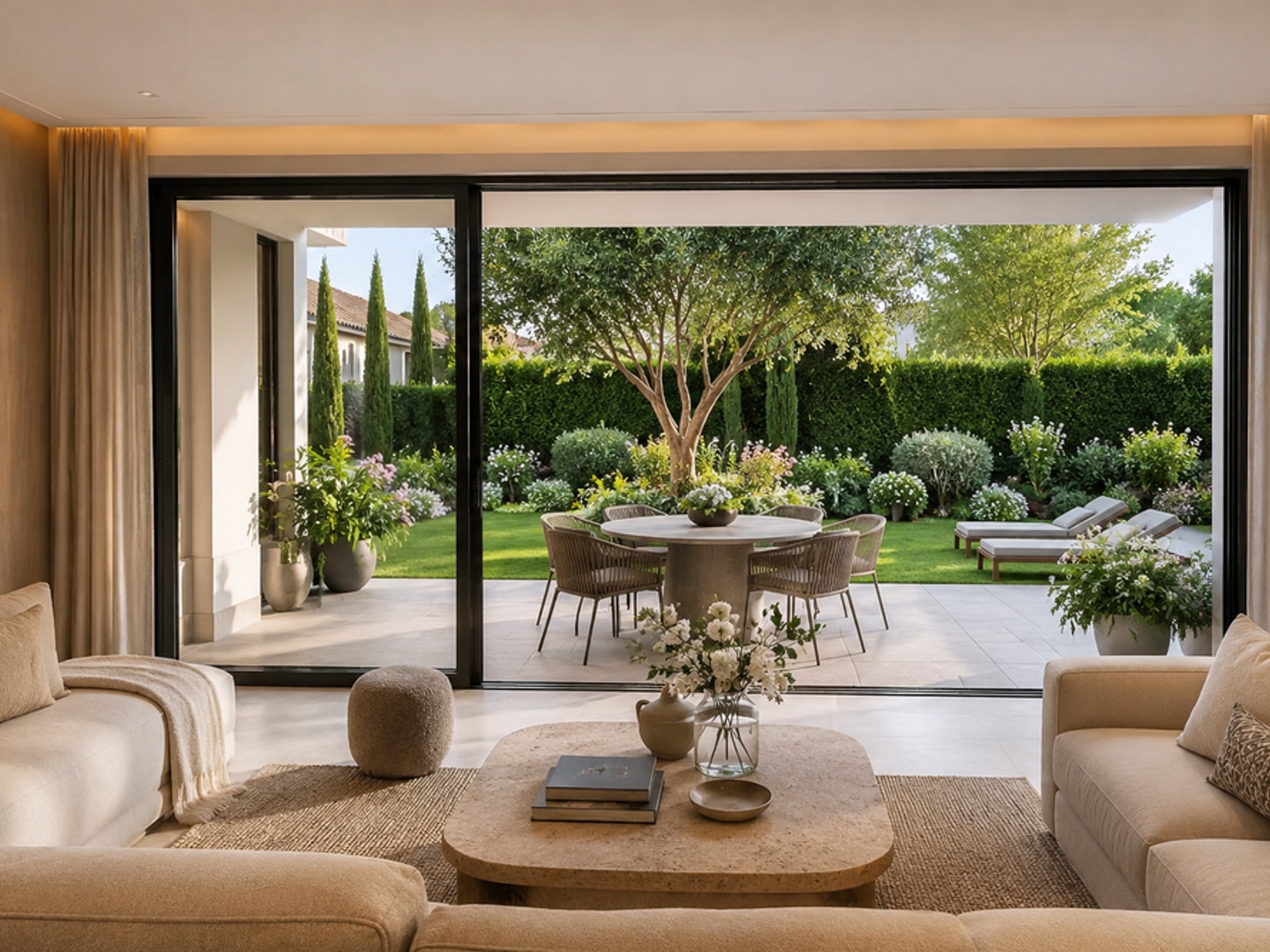 * -SAINT-TROPEZ  APPARTEMENT D'EXCEPTION T3 AVEC JARDIN ET PISCINE À 300 MÈTRES DE LA PLACE DES LIC