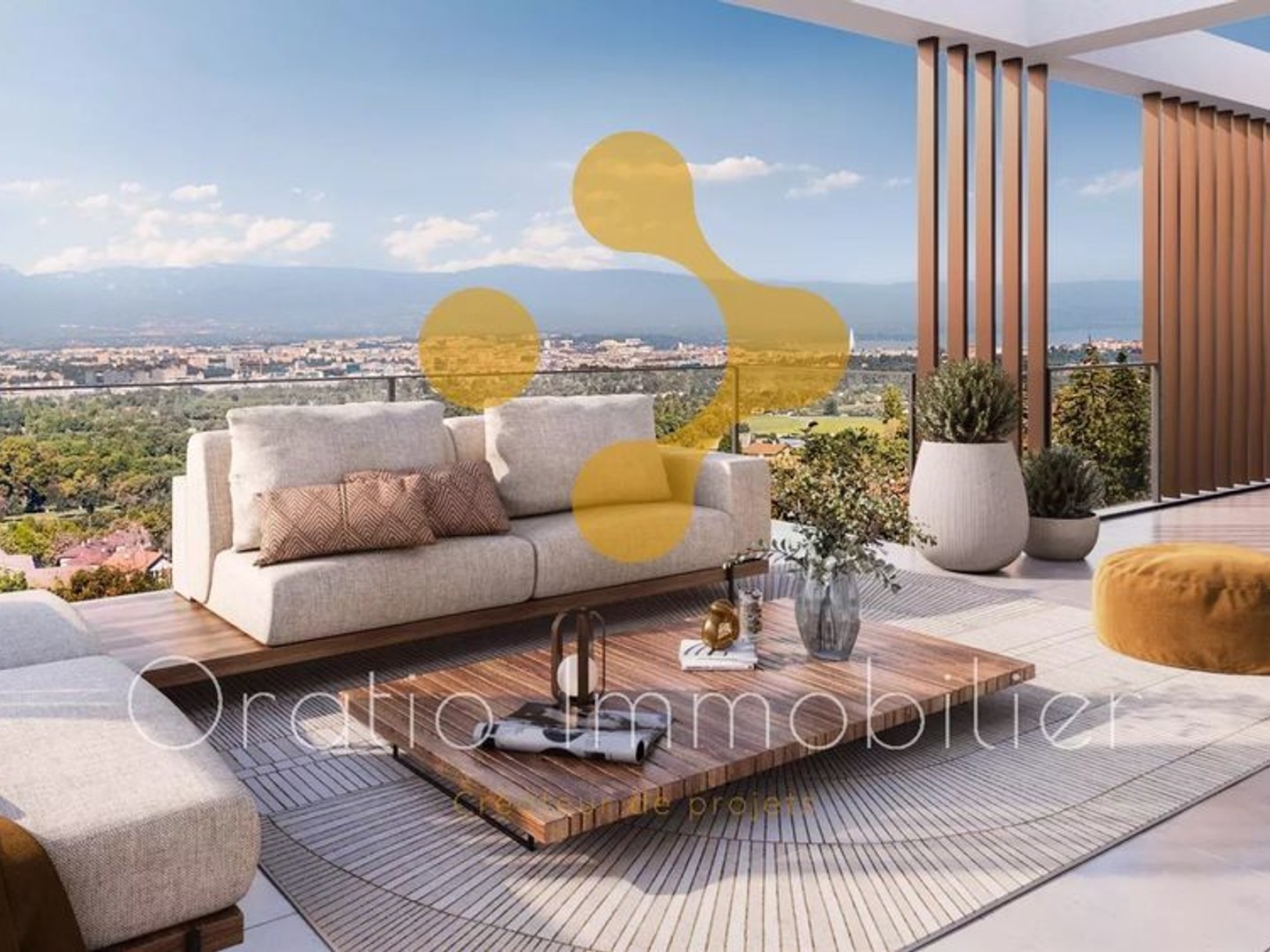 Superbe T3 en rez de jardin avec terrasse