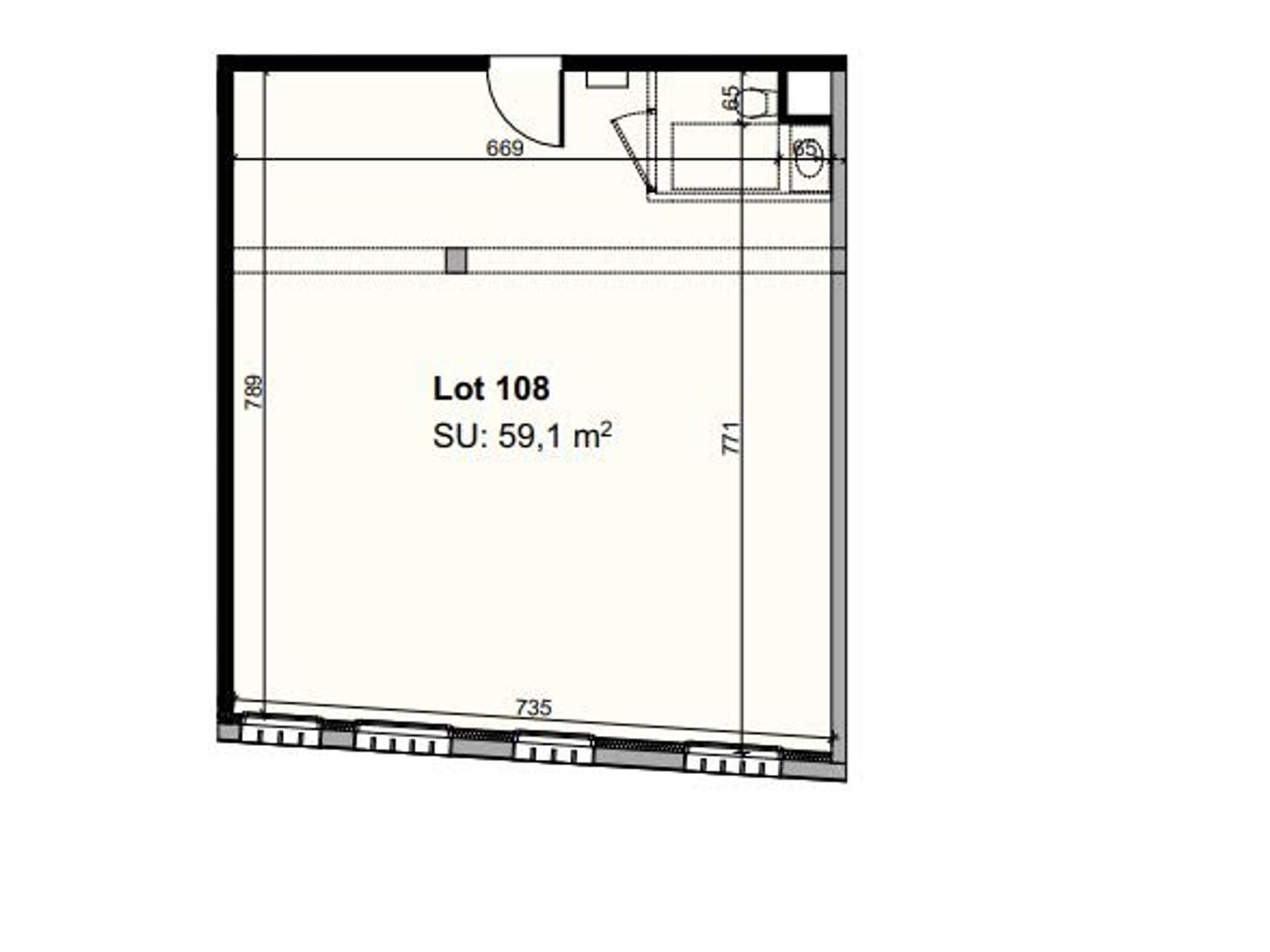 Locaux à vendre - 59m2 - Narbonne (11100)