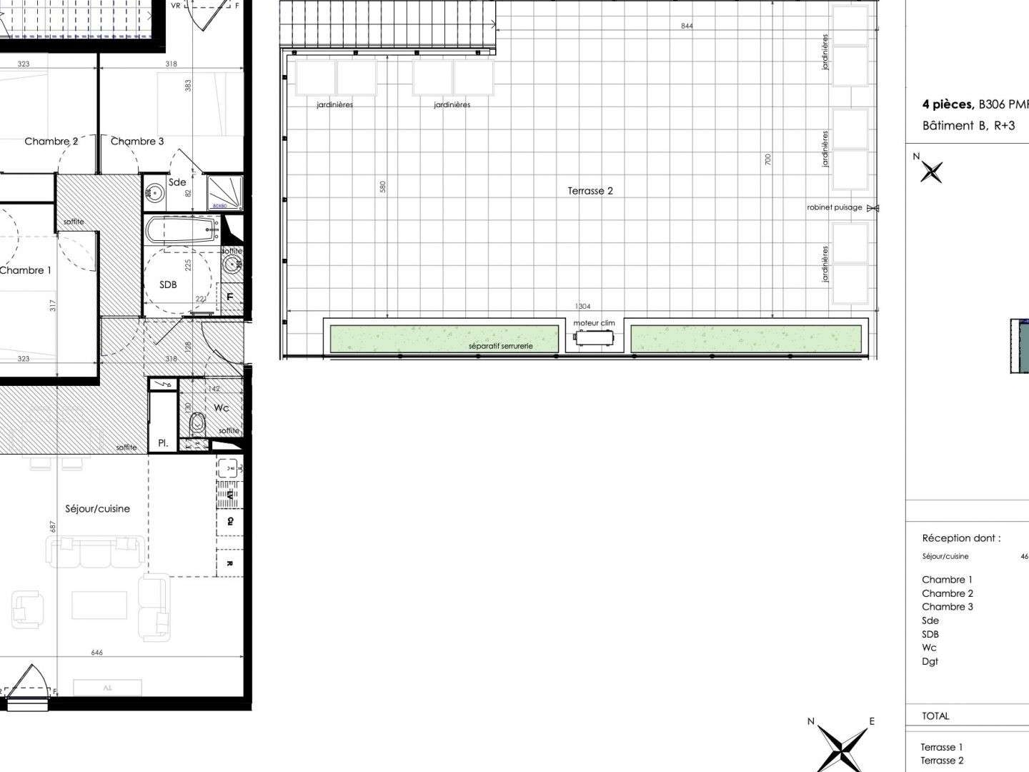 Appartement 4 pièces 91 m²