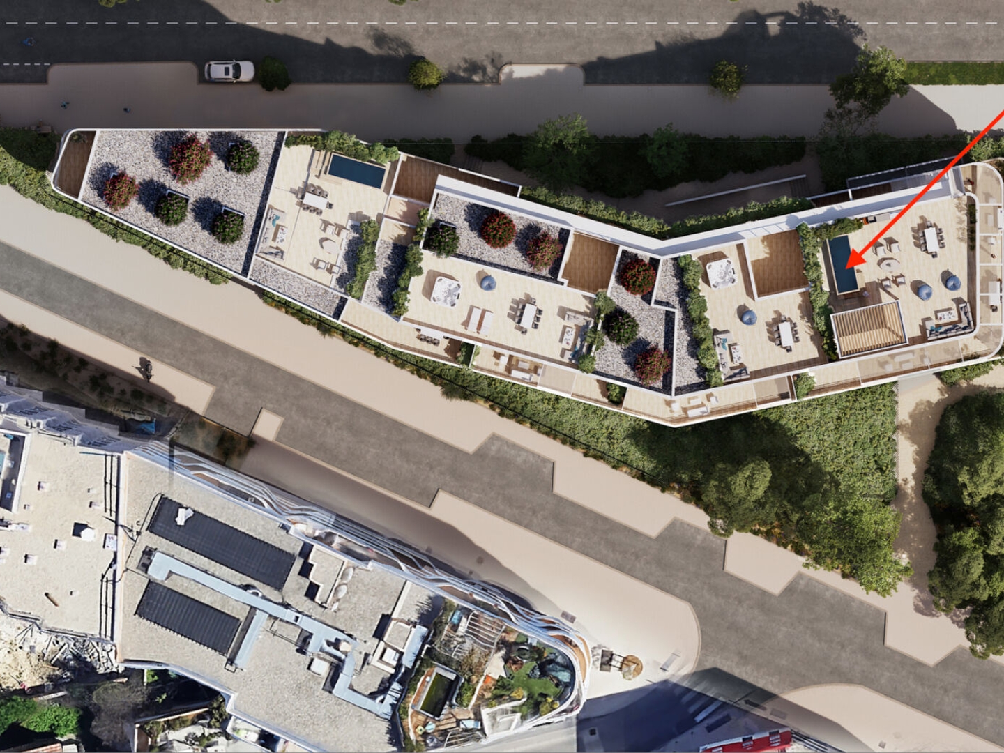 ROOFTOP avec PISCINE NOUVELLE MAIRIE