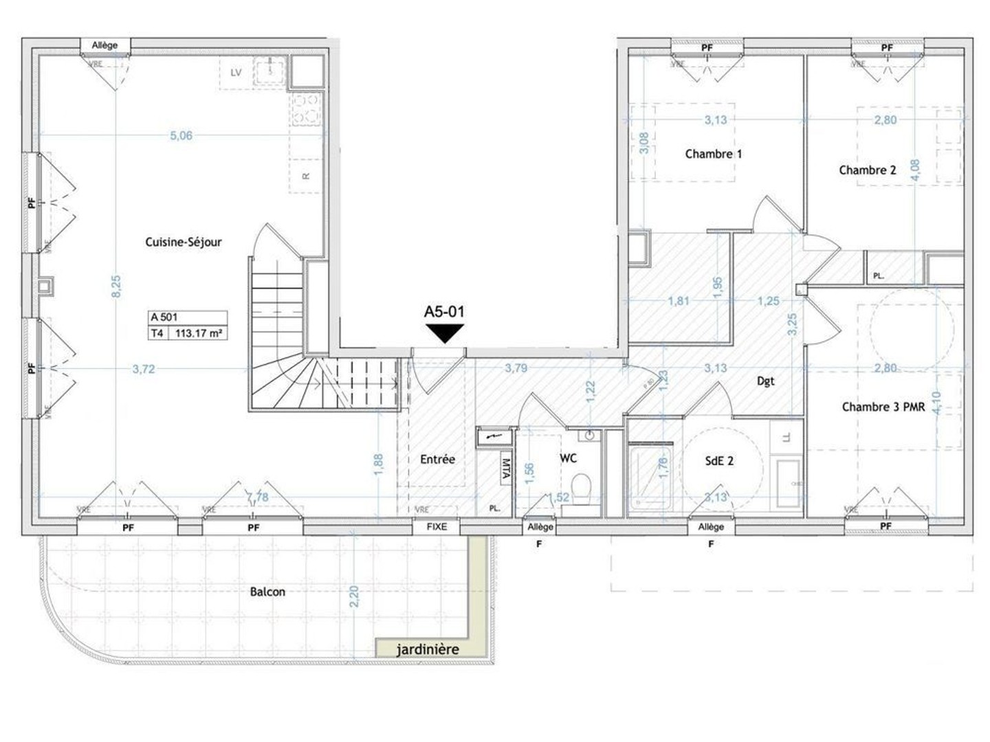 Appartement à vendre - 4 pièces - 115m2 - Montpellier (34070)