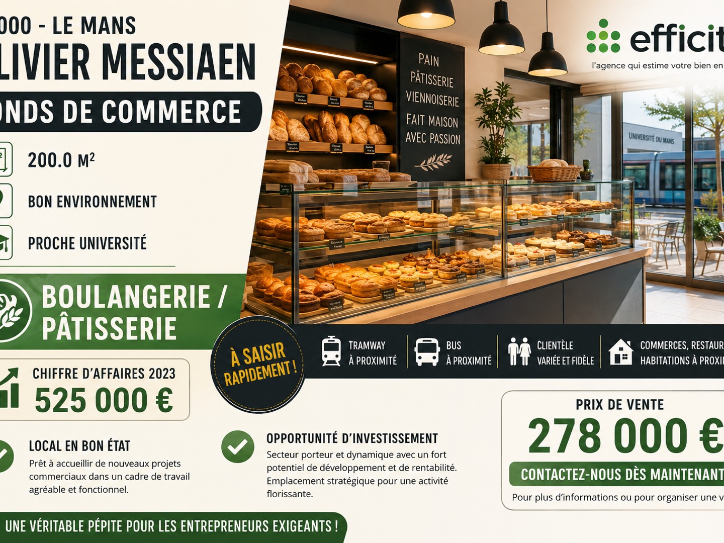 Magasin à vendre - 200m2 - Le Mans (72000)