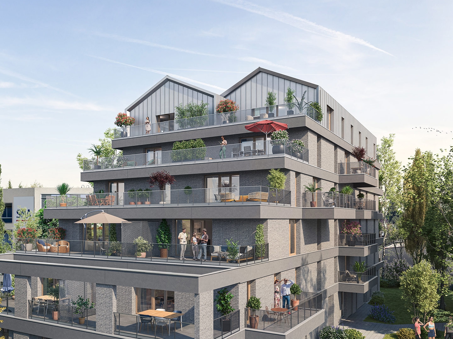 Appartement à vendre - 5 pièces - 124m2 - Marcq-En-Baroeul (59700)