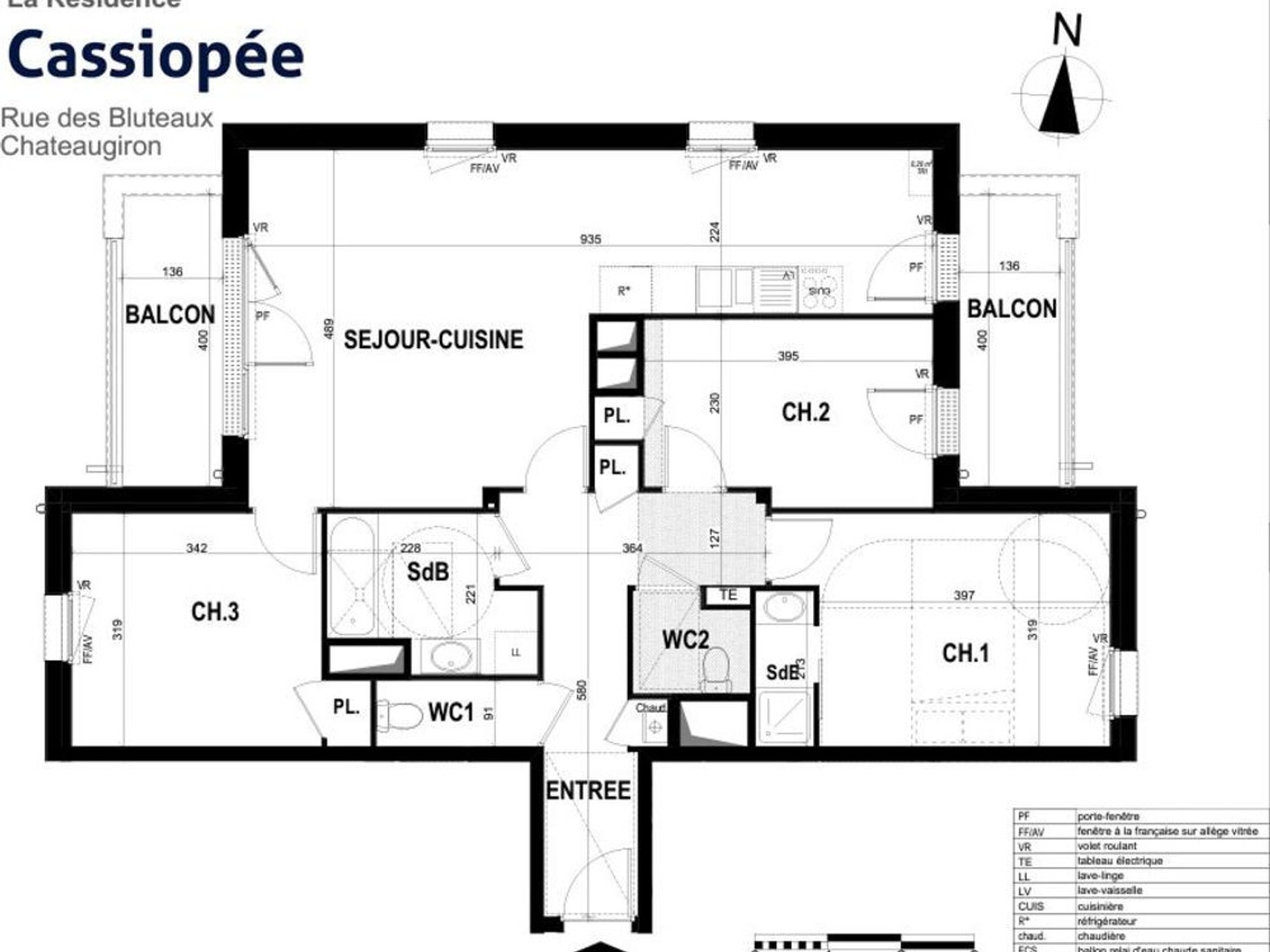 Appartement à vendre - 4 pièces - 87m2 - Châteaugiron (35410)