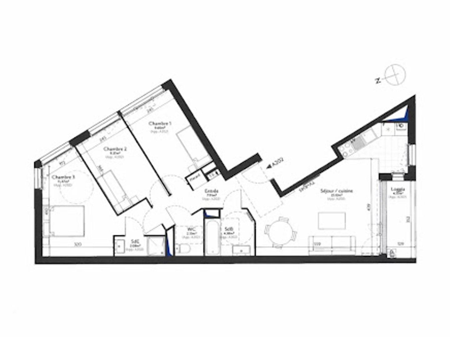 Appartement à vendre - 4 pièces - 76m2 - Épinay-Sur-Seine (93800)