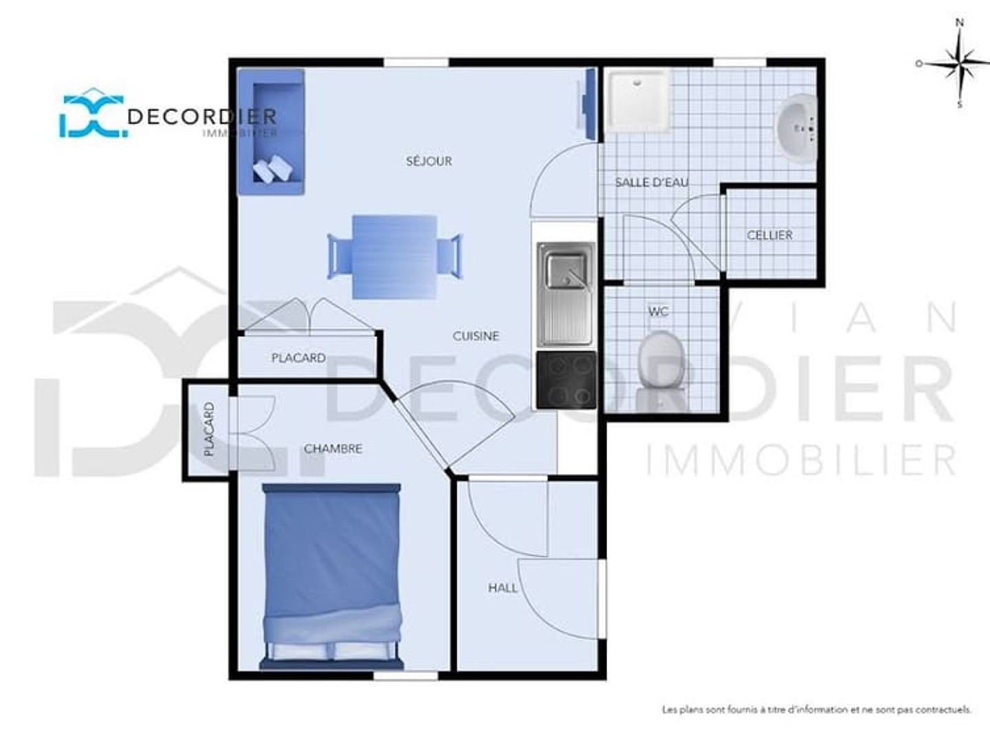Appartement à vendre - 2 pièces - 33m2 - Meillerie (74500)