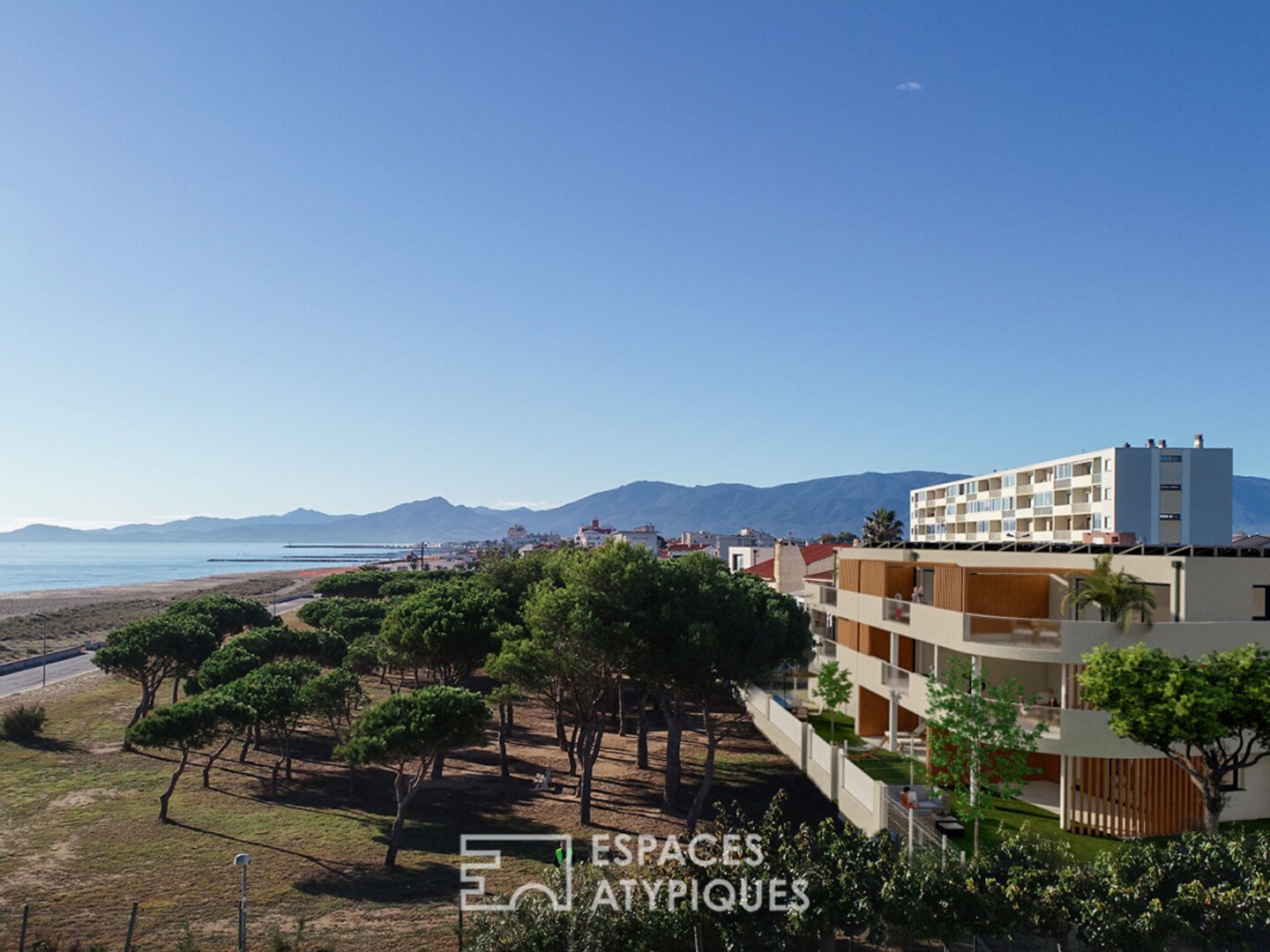 Appartement vue mer en dernier étage