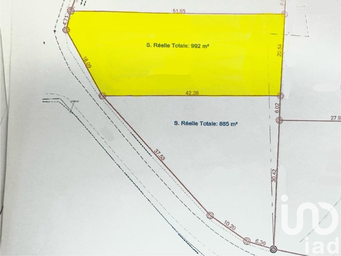 Terrain à vendre - 992m2 - Taupont (56800)