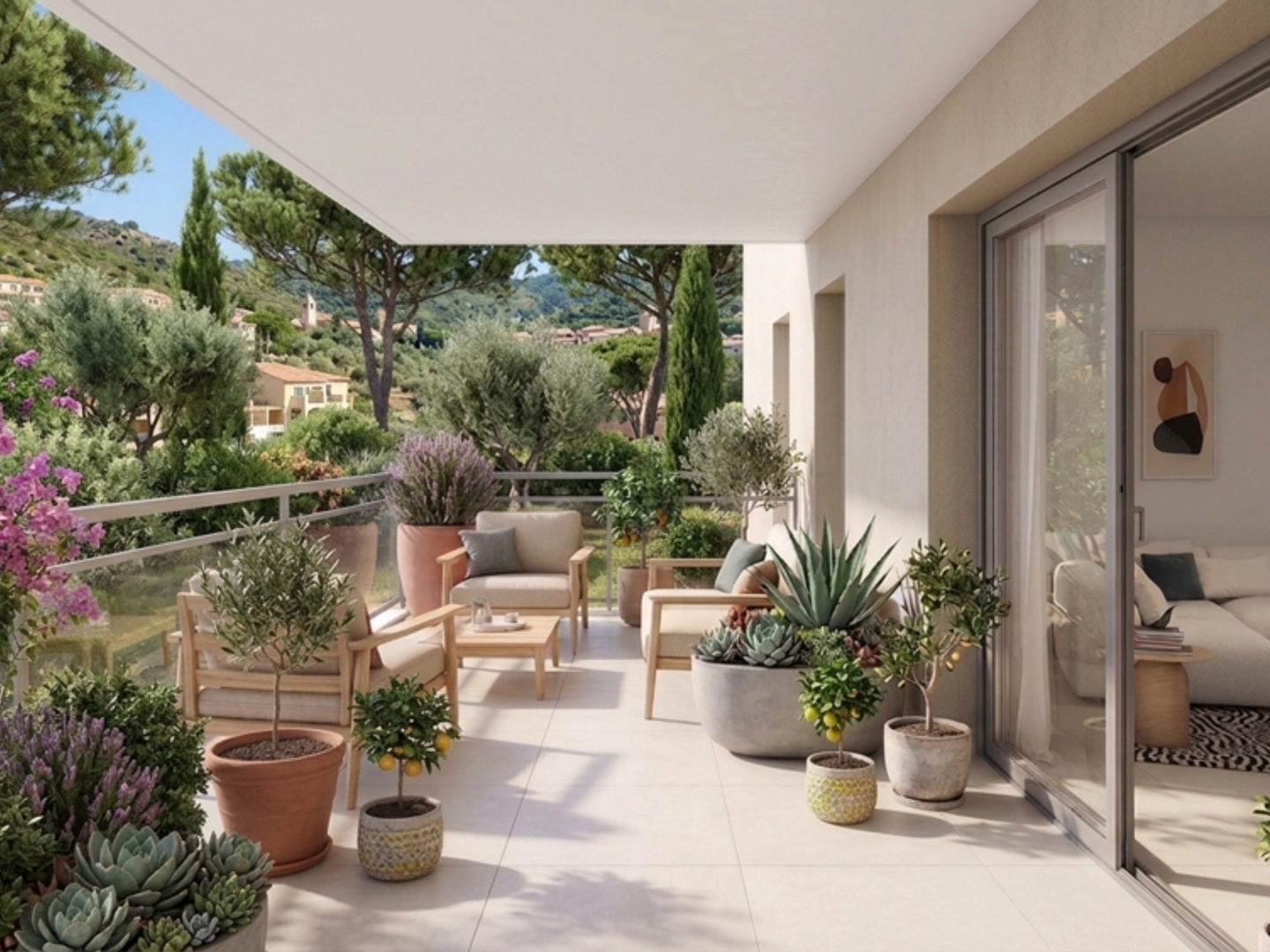 ANTIBES CALME-PROCHE MER - CENTRE VILLE 2 PIECES EN ETAGE