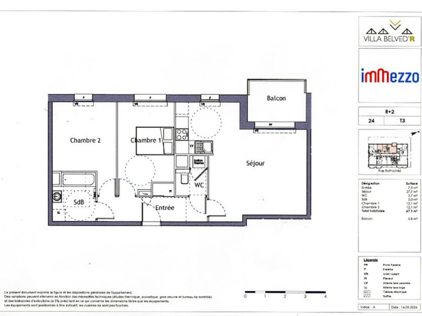 Appartement à vendre - 3 pièces - 67m2 - Berck (62600)