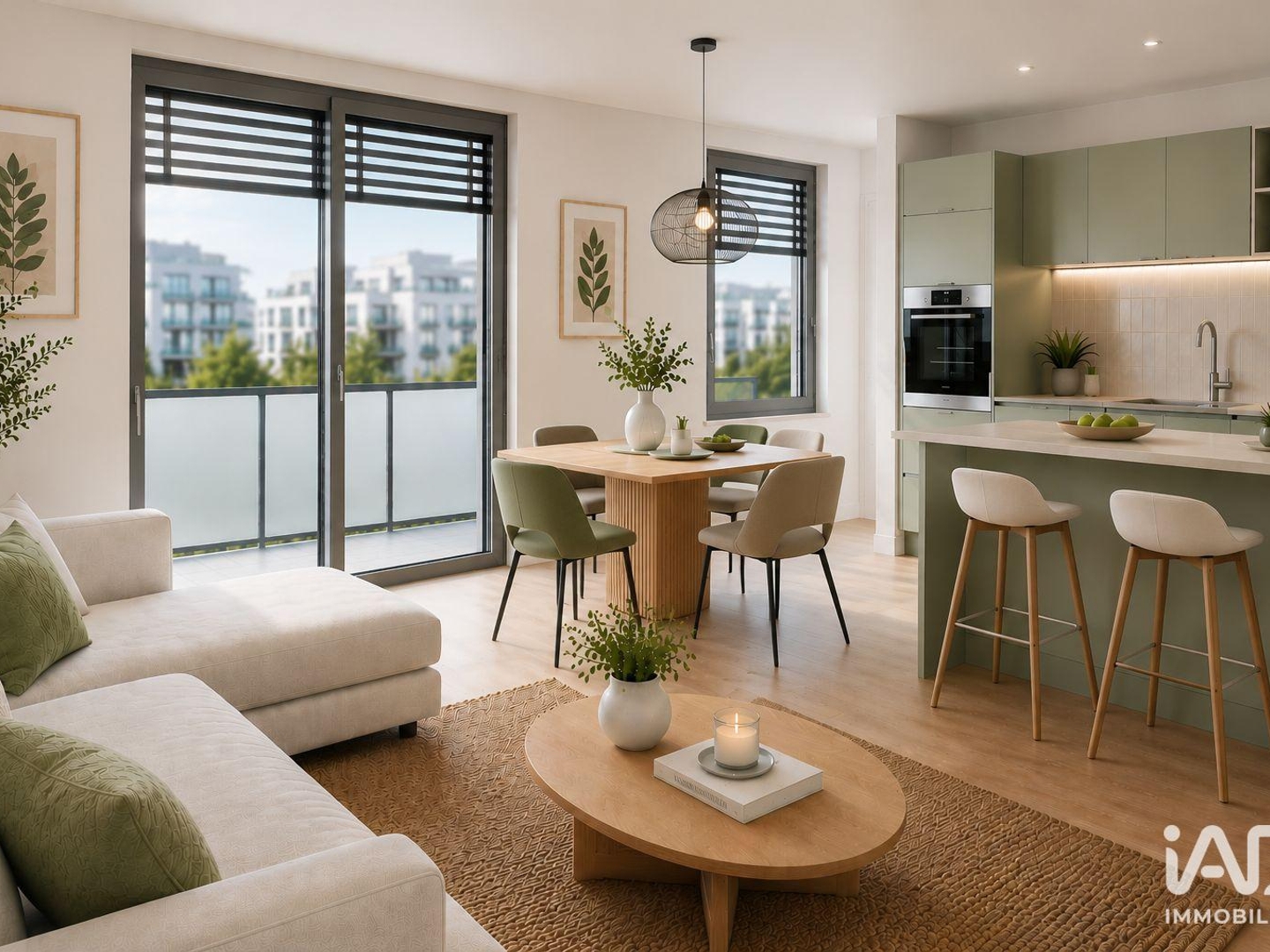 Appartement 3 pièces 60 m²