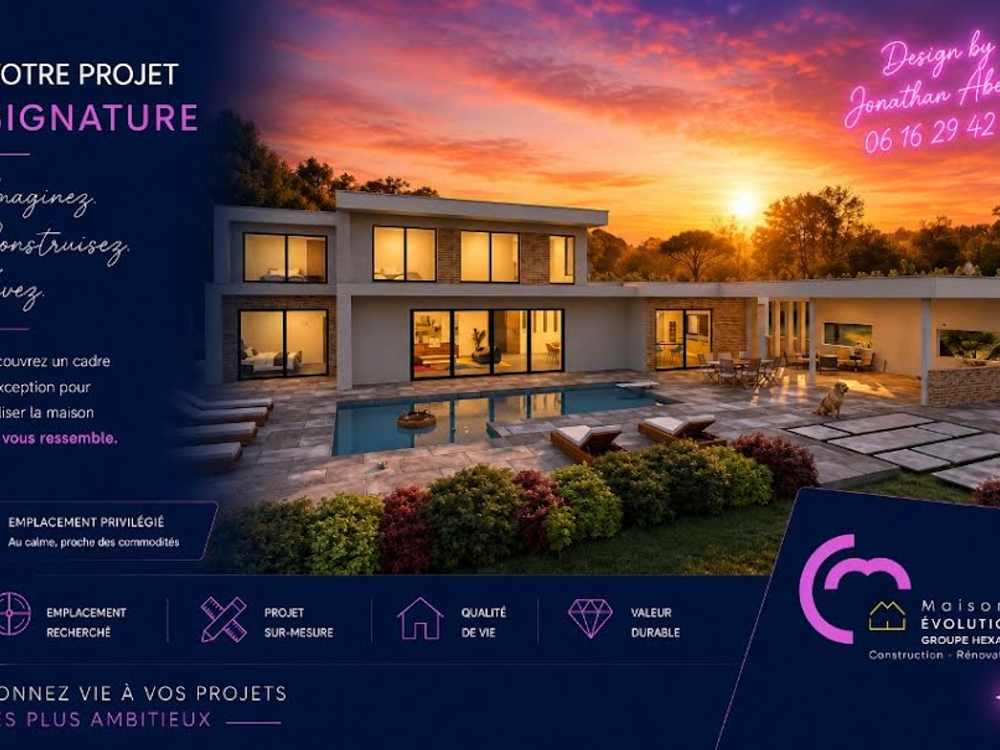 Maison neuve 9 pièces 250 m²