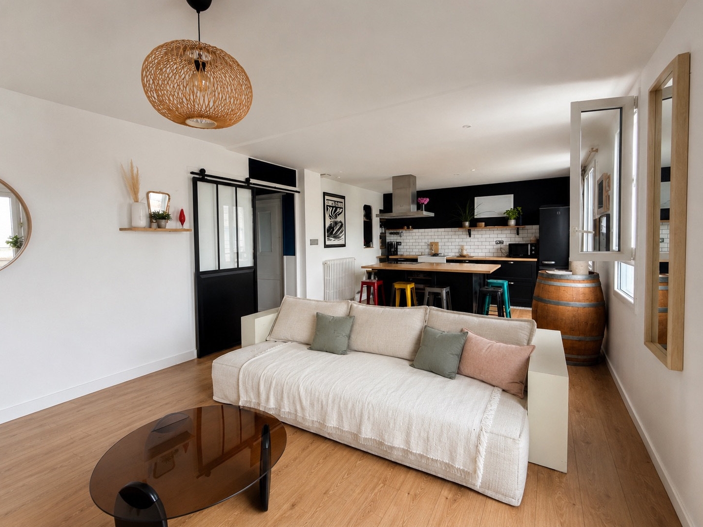 Biarritz, T3 au dernier étage d'une maison Basque