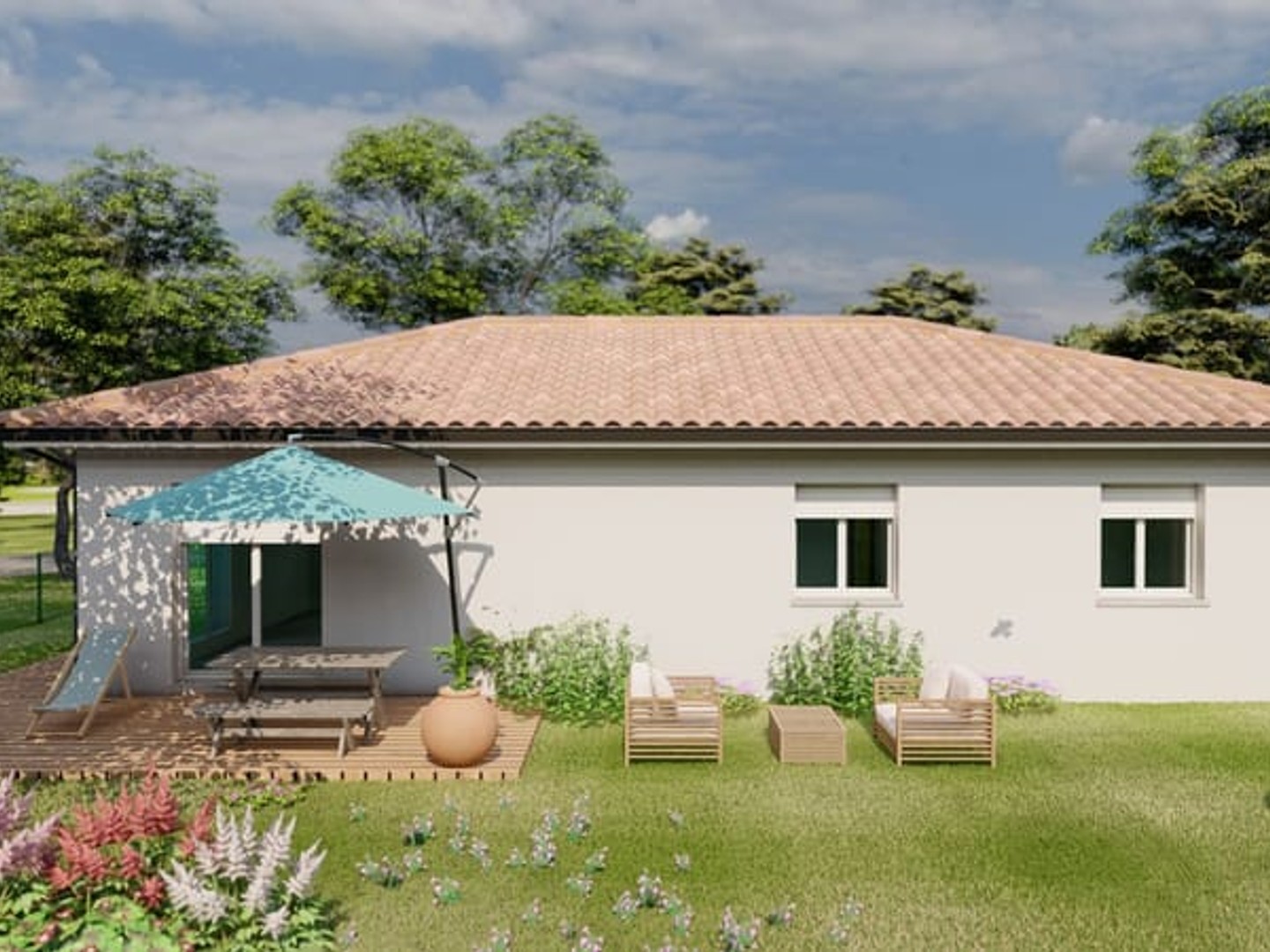Maison à vendre - 4 pièces - 85m2 - Saubrigues (40230)