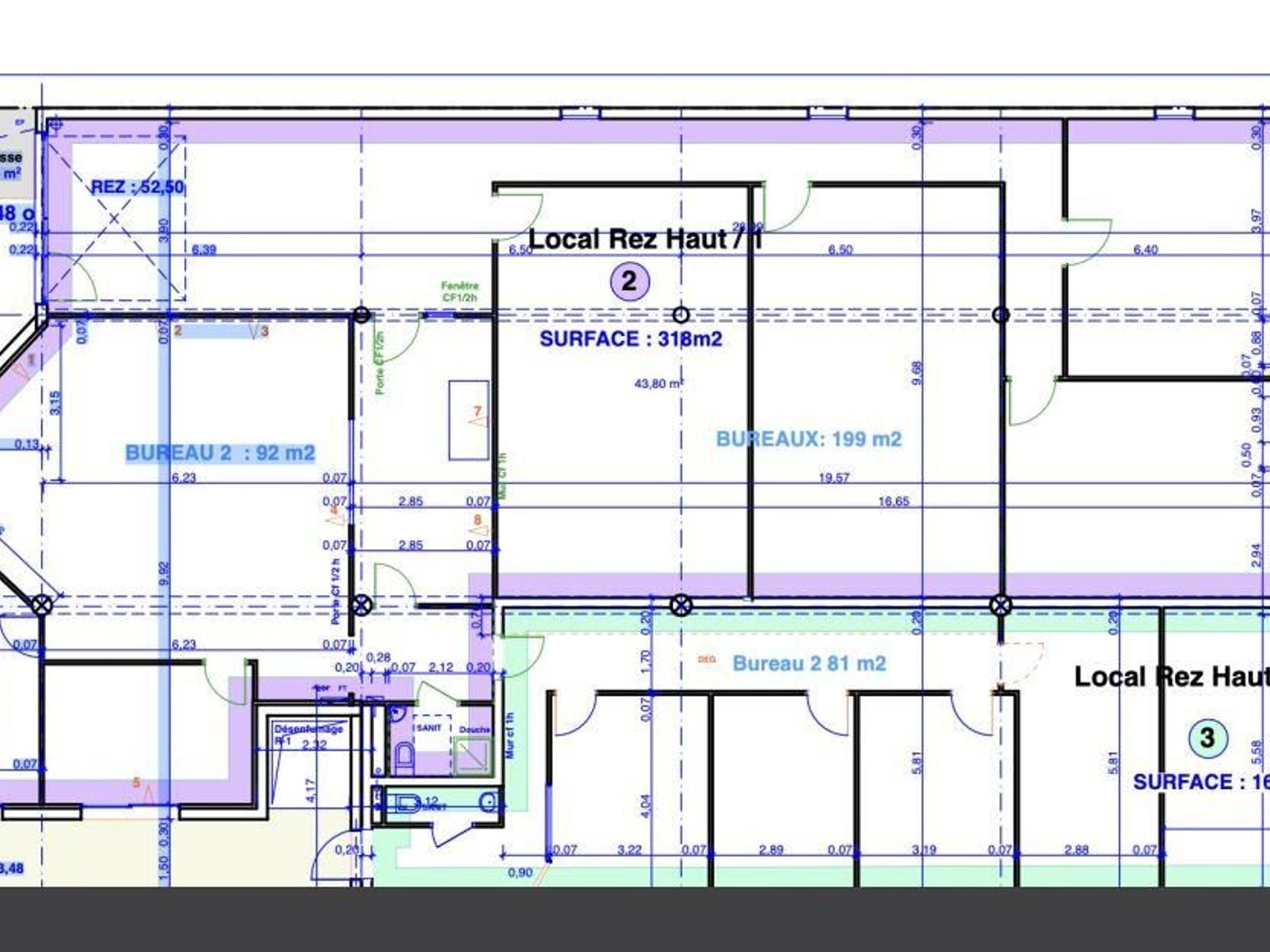 Bureaux à vendre - 1 pièce - 75m2 - Marseille 12e (13012)