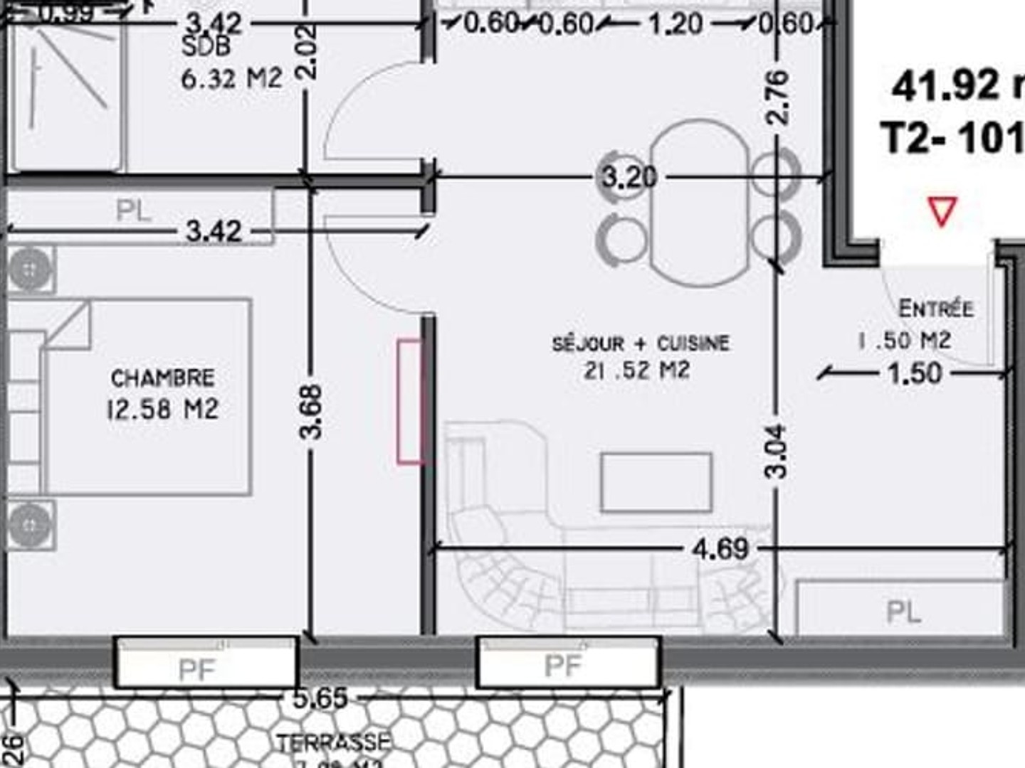 Appartement à vendre - 2 pièces - 42m2 - Morsang-Sur-Orge (91390)