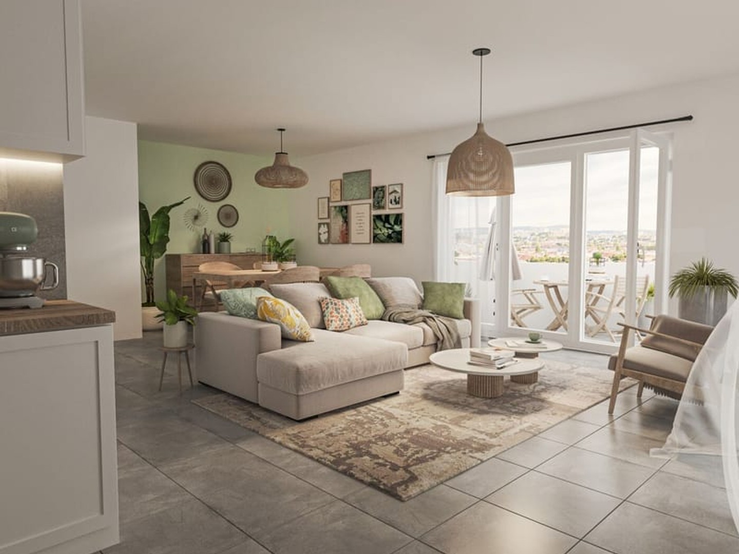 Appartement à vendre - 3 pièces - 59m2 - Marseille 13e (13013)