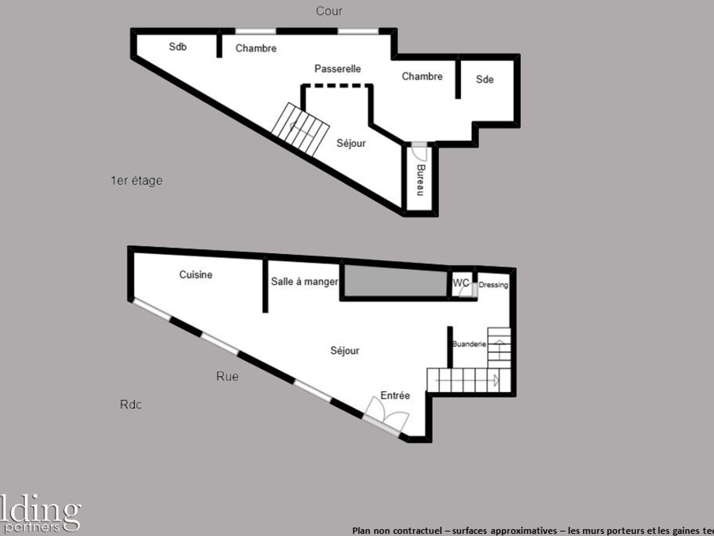 Paris 18 - Lamarck / Jules Joffrin - Loft Duplex 80m² (75m² Carrez)