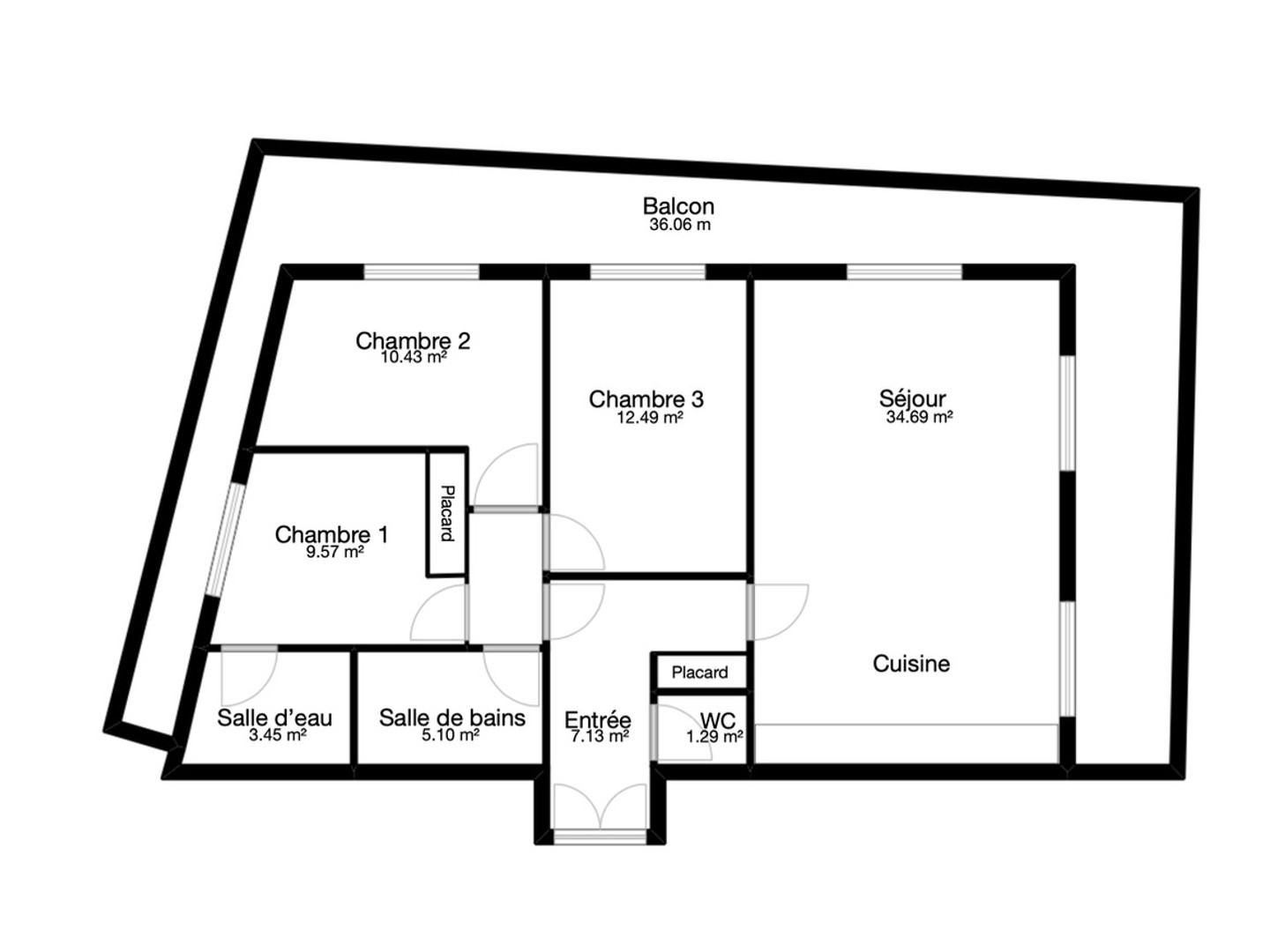 Appartement à vendre - 4 pièces - 90m2 - Asnières-Sur-Seine (92600)