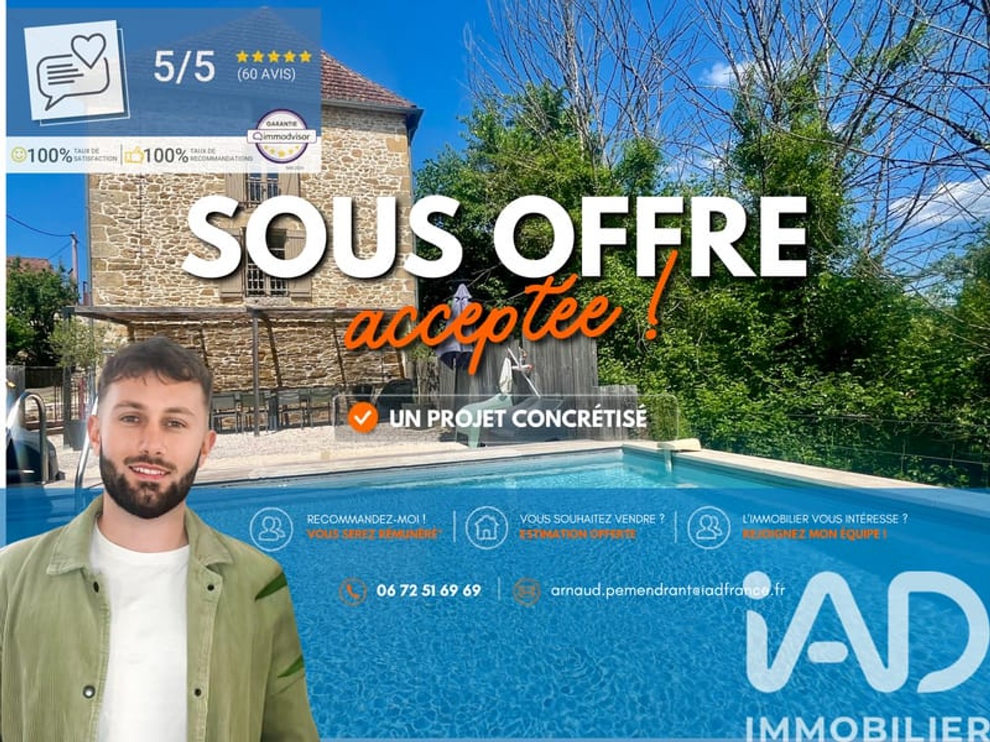 Maison à vendre - 8 pièces - 224m2 - Saint-Julien-De-L... (24370)