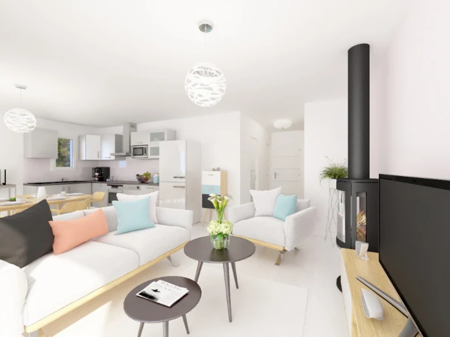Maison à vendre - 4 pièces - 90m2 - Saint-Mathieu-De-... (34270)