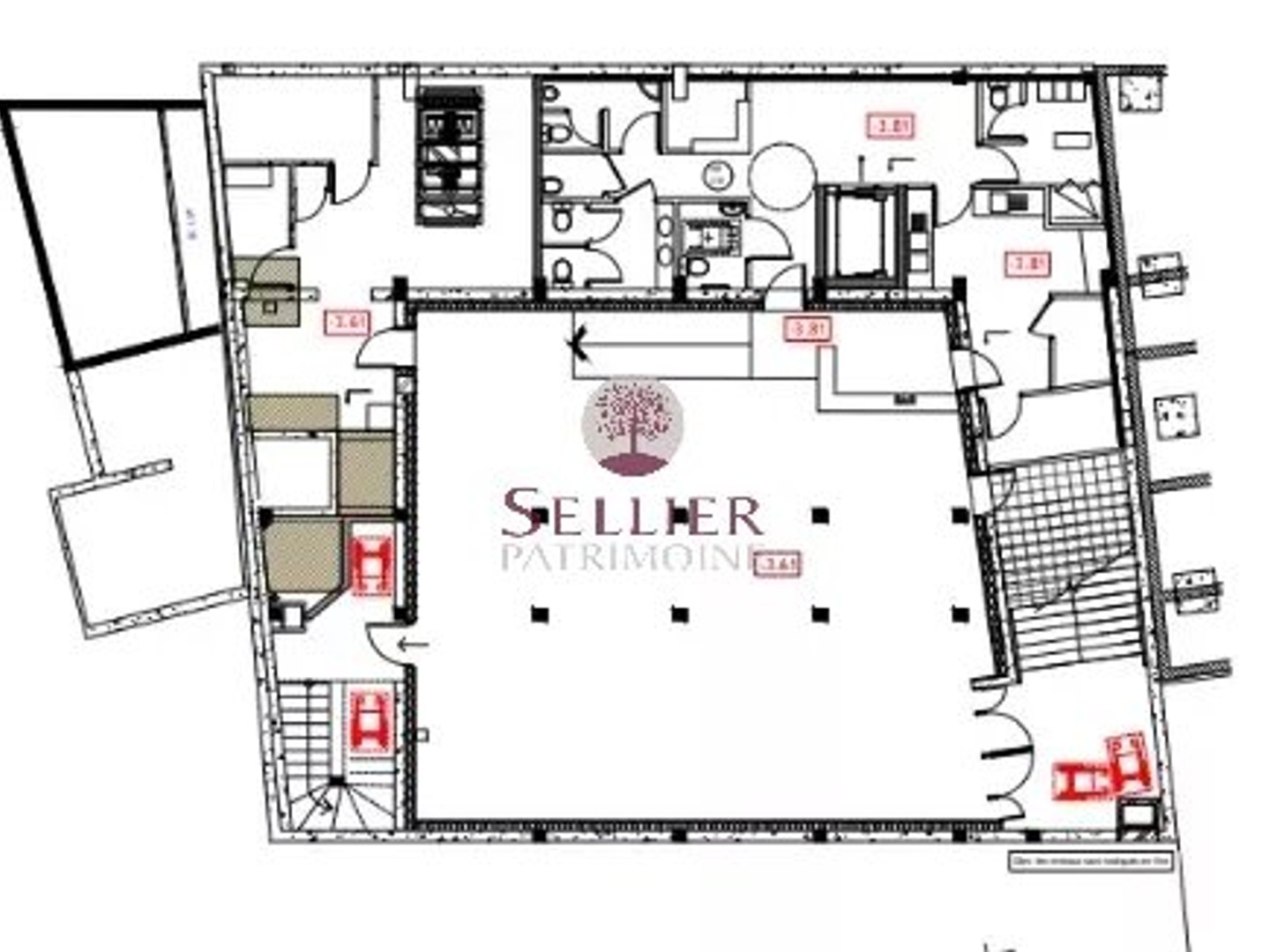 VENTE MURS VOLUME ERP 4 TYPE L - 258 m² SUBL - HSP 4,25 m - PARIS 19e OURCQ ACCES PMR