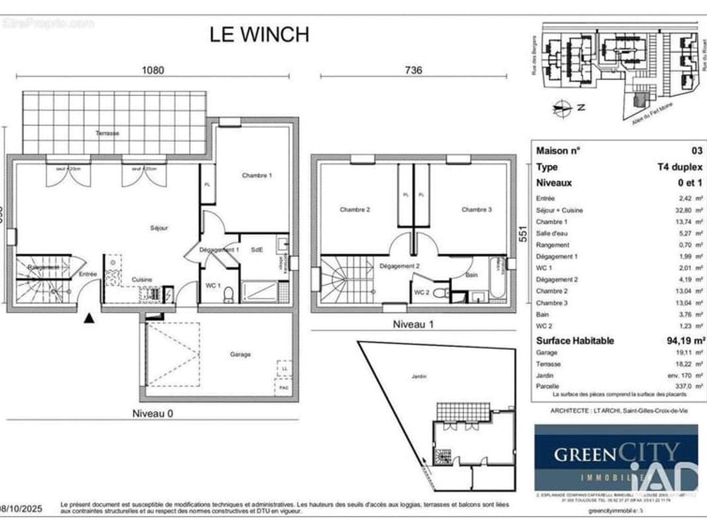 Maison à vendre - 4 pièces - 94m2 - Les Sables-D'olonne (85340)