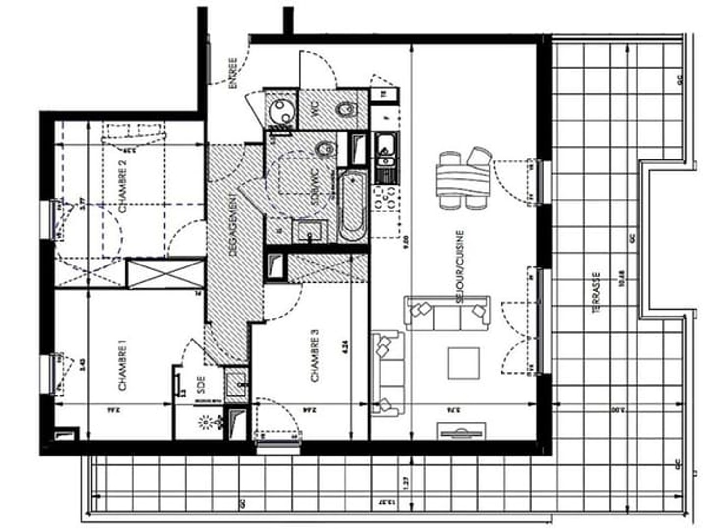 Appartement 4 pièces 88 m²