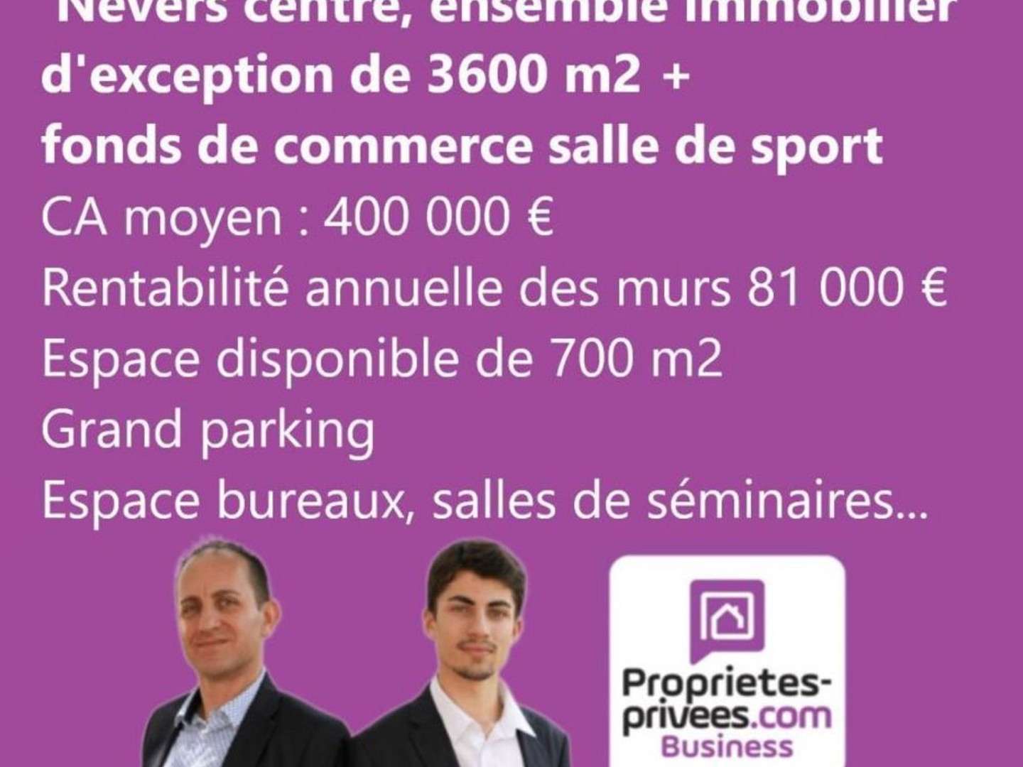 58000 NEVERS - BATIMENT 3.600 M²